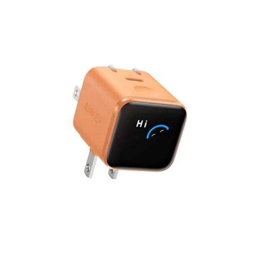 Anker A121D Nano 45W 螢幕充電器橙色款，單孔 USB-C 快充頭