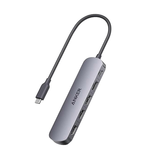 Anker A8357 5合1 USB-C集線器官方產品圖,HDMI與USB-A埠